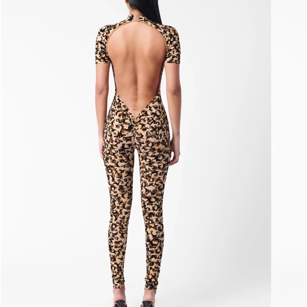 Poster Girl KNOCKOUT JUMPSUIT BEIGE LEOPARD PRINT